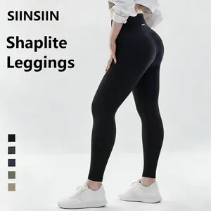 SIINSIIN Shaplite High Waisted Shaper Leggings - Second-Skin Tummy Control Butt Lifting Yoga Pants for Everyday Wear (7/8 & Full Length)