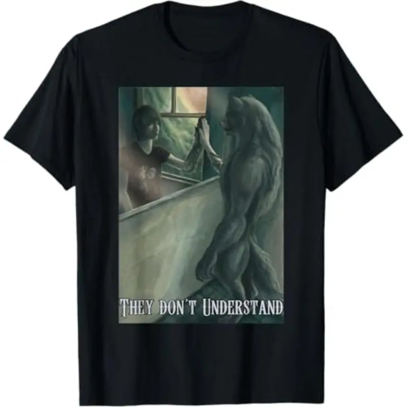 [100%Cotton]   Werewolf Ripping Meme Alpha Wolf Werewolf Literally Me T-Shirt Golf Gift T-Shirt For Men And Women