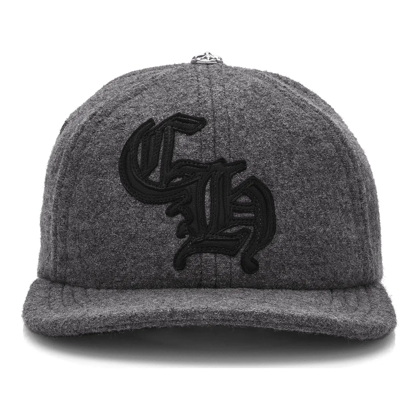 Chrome Hearts Unisex Cross Wool Beanie - Grey, 100% Authenticity Guaranteed, In Stock & Ready to Ship, Stylish Winter Hat, Authentic, Brand New, Hearts Cross