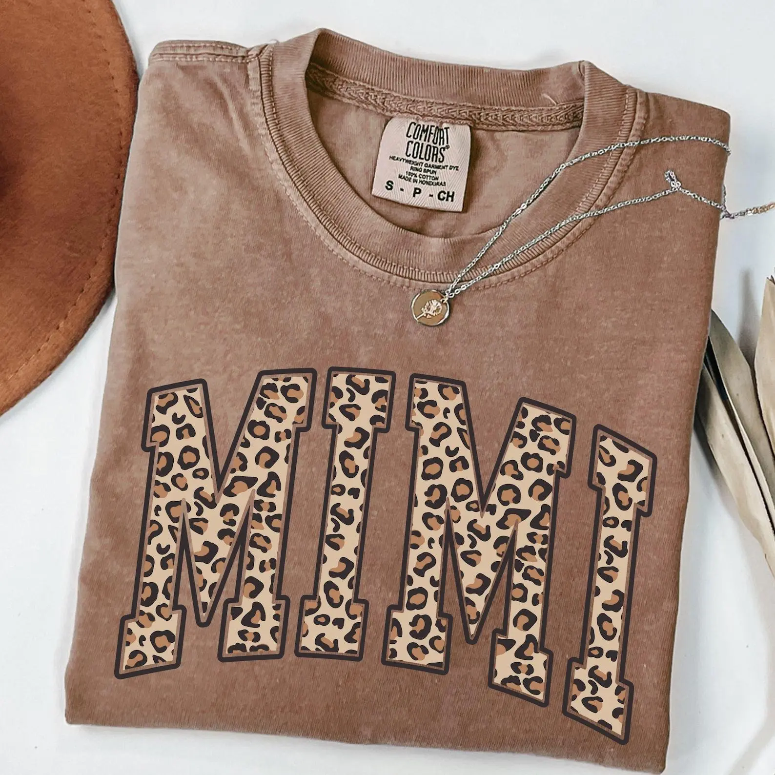 Comfort Colors Leopard Print Mimi T-Shirt, Cute Grandmother Graphic Tee, Unisex Grandma Mimi Gift Shirt, Animal Print Trendy Top