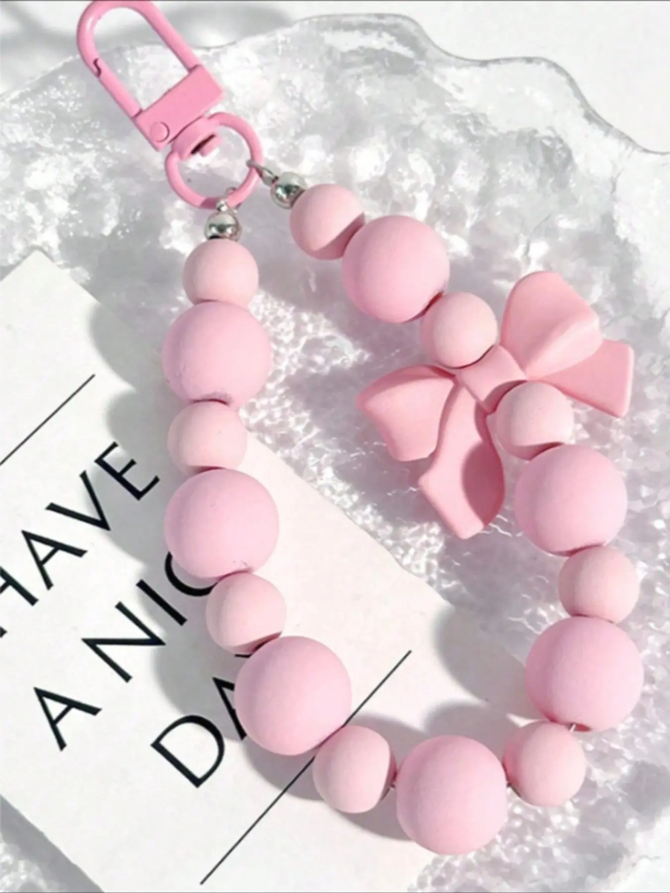 Acrylic Bead Butterfly Decorative Phone Lanyard, Phone Charm, Anti-Loss Wrist Strap Keychain, Phone Accessories, Ideal for Earphone Cases & Bags, Valentine Gift Option