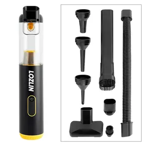LOZLIN Slim V8 Mate/V8 Apex Cordless Car Vacuum 12000Pa/30AW High Power RobustClean Mini with Flexible Hose & Pet Brush 2H Fast Charge for Car & Home Cleaning