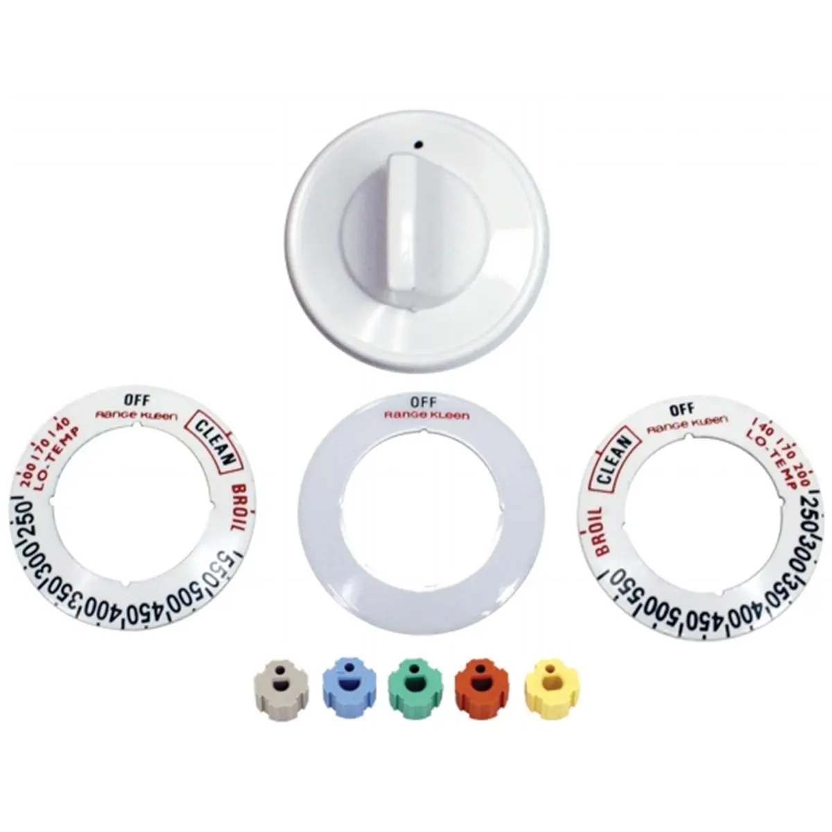 Range Kleen White Electric Range & Oven Knob - Kitchen Large Appliance Replacement Part