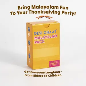 Desi Chaat - Malayalam Taboo Pack Game l 360 Words & Hours Of Fun For The Party l Desi Family Friend Wedding Diwali Eid Party Game Night