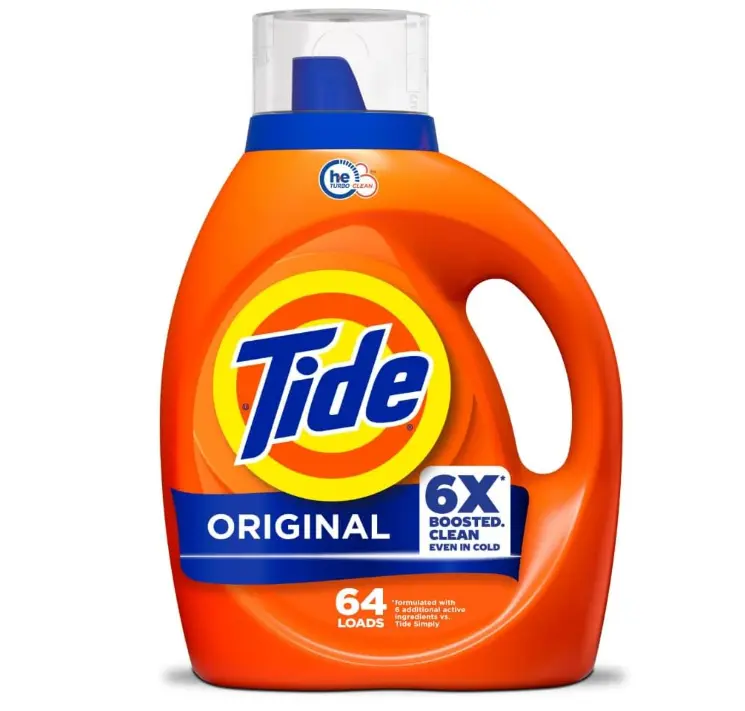 Tide Laundry Detergent Liquid, Original Scent, 64 Loads, 80 FL OZ, Works on 100% of Common Stains, Laundry Soap, Liquid Laundry Detergent