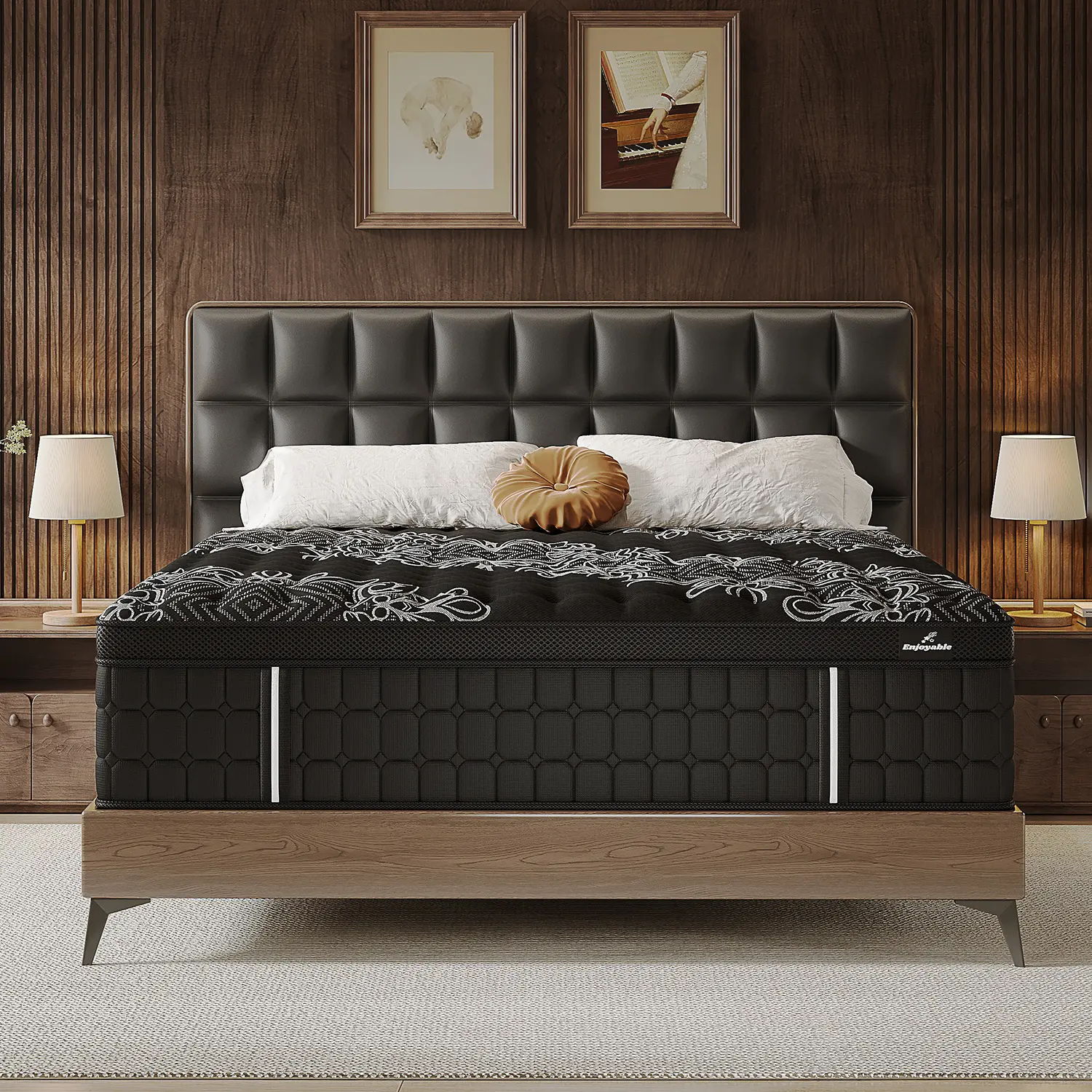 12/14 Inch Gel Memory Foam Mattress Hybrid Pocket Spring Twin Full Queen King Bed Mattress In A Box, Euro Top Medium Firm For Back & Lumbar Support, Individual Pocket Spring Bed For Motion Isolation & Fiberglass Free