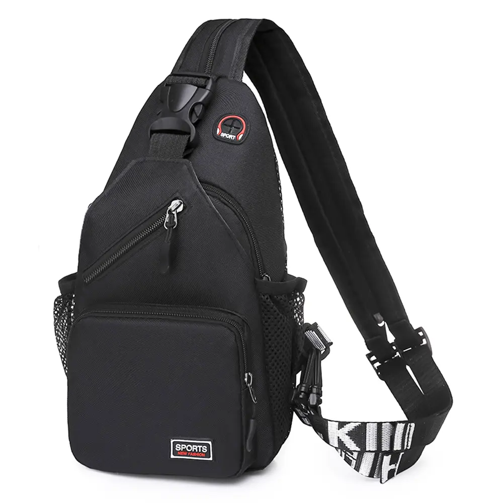 Compact Convertible Crossbody Sling Bag-2-in-1 Single/Double Shoulder Design With Earphone Hole & Side Water Bottle Pouch Versatile, Lightweight | Fits Water Bottle, Phone, iPad Mini | Perfect for Travel, Commute, Gym‌