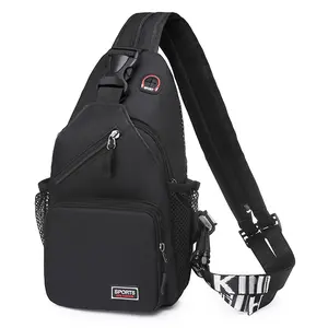 Compact Convertible Crossbody Sling Bag-2-in-1 Single/Double Shoulder Design With Earphone Hole & Side Water Bottle Pouch Versatile, Lightweight | Fits Water Bottle, Phone, iPad Mini | Perfect for Travel, Commute, Gym‌
