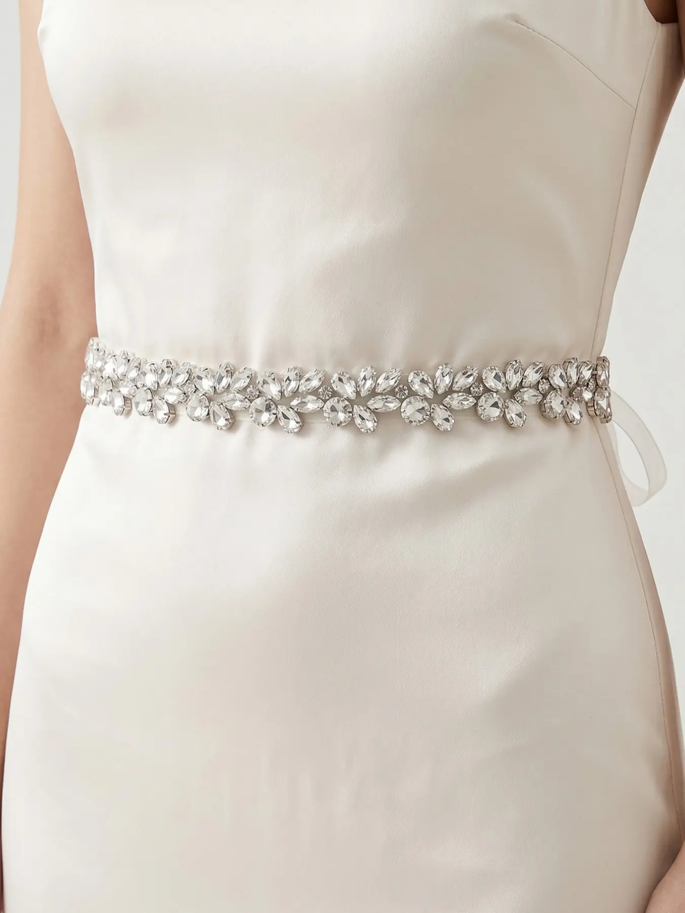 Shimmering Rhinestone Dress Belt, Belt For Dress, French Vintage A-Line Skirt Waist Chain, Graduation Party Evening Gown Accessory, Handmade Fairy Style, Rhinestone Decorated Belt, Rhinestones Belt, Waist Accessories