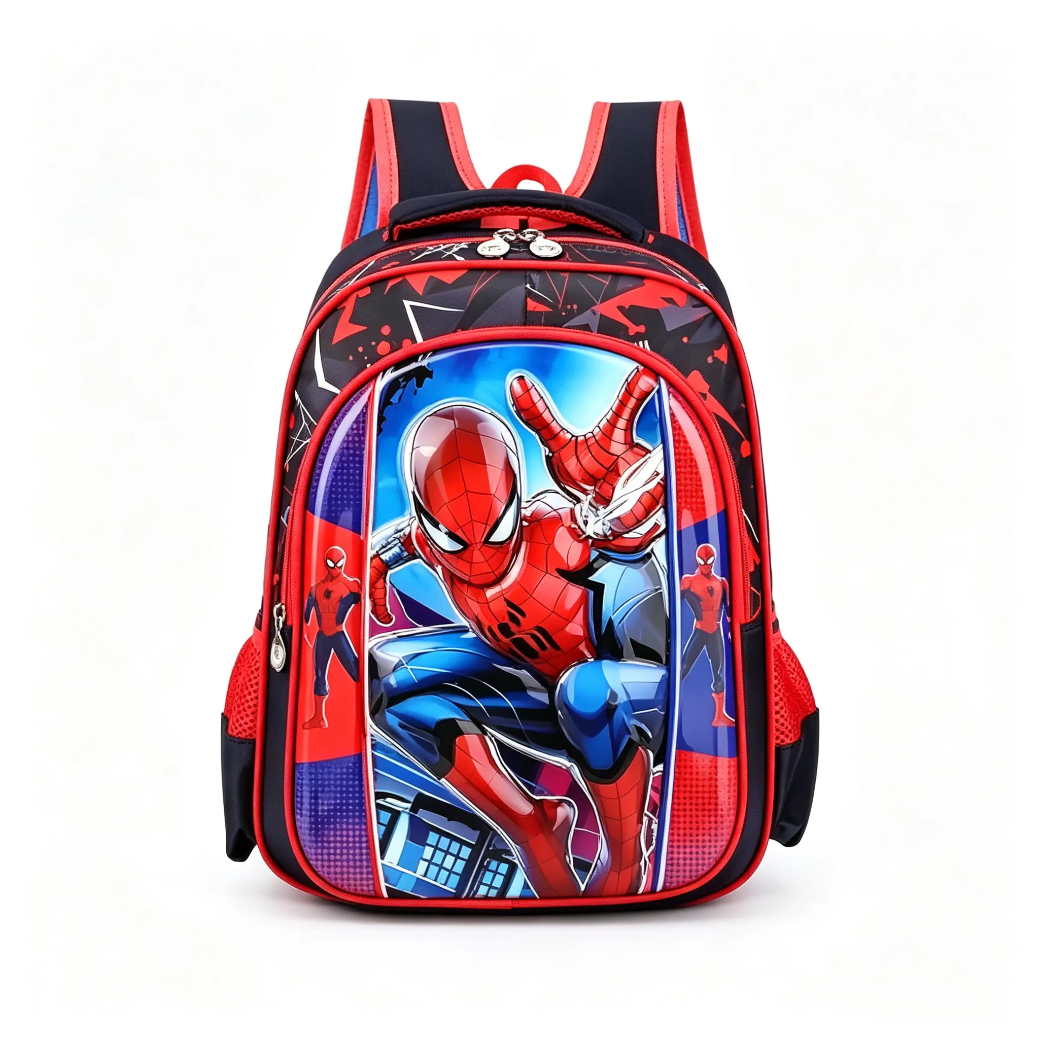 Marvel Spider‑Man Backpack, Lightweight Adjustable Shoulder Strap School Bookbag for Kids Boys Daily Travel
