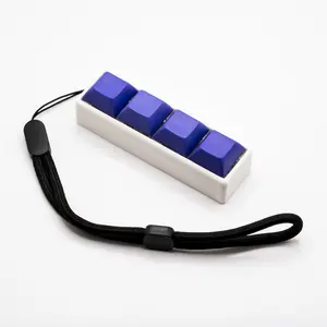 White Four-Button Mechanical Switch Fidget Toy w/ Adjustable Wrist Strap | Stim Toy, Stress Relief, ADHD, ASMR