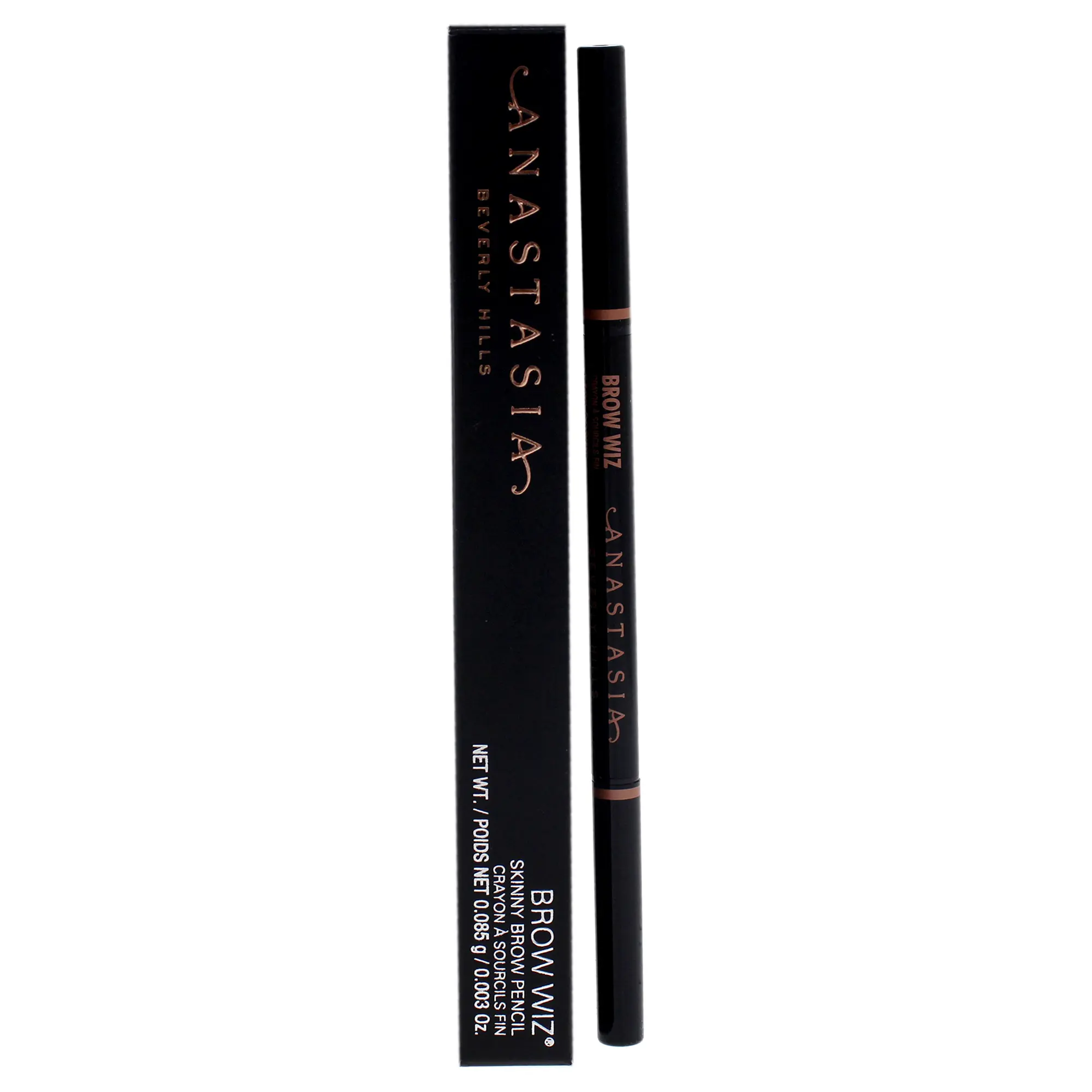 Anastasia Beverly Hills Brow Wiz Makeup Pencil - Dark Brown, Single Compact Eyebrow Tool for Women, 0.003 oz, Define Brows & Enhance Look