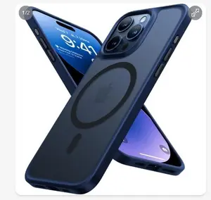 TORRAS Magnetic Slim Fit Case for iPhone 15 Pro – BLUE