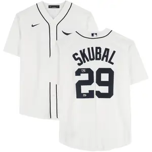 Tarik Skubal Detroit Tigers Autographed White Nike Replica Jersey - Fanatics Authentic Certified - MLB Memorabilia