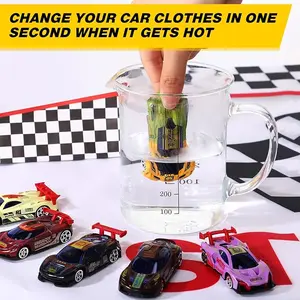 Heat-Sensitive Tech Magic! Alloy Transform Car - Color Change with Heat & Cold 6pcs Set - Kids Educational Toy - Perfect Gift for Boys & Girls