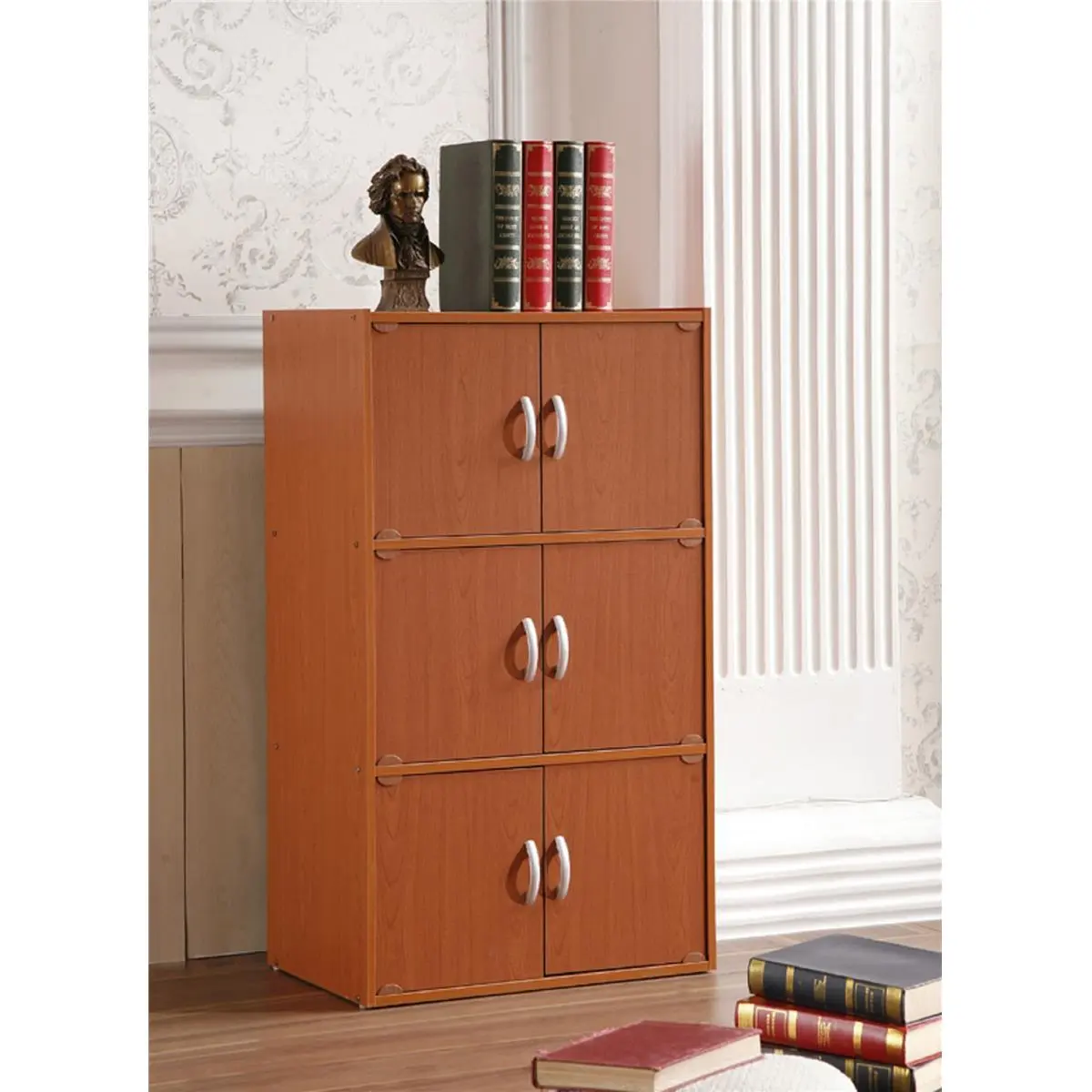 212 MAIN 6-Door Storage Cabinet with Spacious Shelves, Multi-Use for Bedroom & Office, Ideal for Textiles, Soft Furnishings, Fabrics & Sewing Supplies Organization