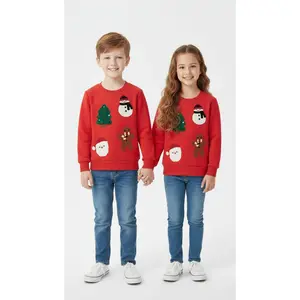Red Christmas Sweater for Toddler and Kids Boys & Girls - Long Sleeve