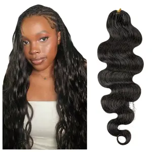 Lockbraids Body Wave Crochet Human Hair for Miracle Knots & Boho Braids Feather Crochet Human Hair for Boho Braids Knotless Pre-separated,50strands/56-60g for each Bundle,Full Head 4 to 5 Bundles Recommended #Tiktokshop #Miracleknots #Protectivestyles