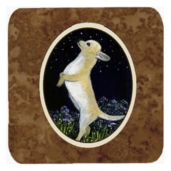 Chihuahua Foam Coasters - 4-Piece Set, Kitchen Tableware Accessory