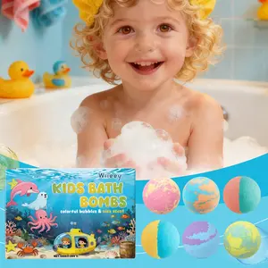 Fun Bubble Bath Bombs, Gentle Moisturizing Cleansing Skin, Scented Body Wash Balls, 180g (30g*6), Skincare Bath Bomb Set, Moisturizing Bodycare