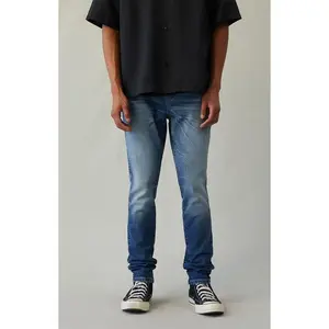 Pacsun Men's Bryce Stacked Skinny Jeans Stretch Medium Indigo