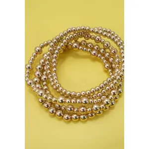 MULTI LAYER GOLD BALL BEADED BRACELET