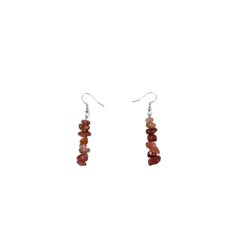Red Carnelian Dangle Earrings