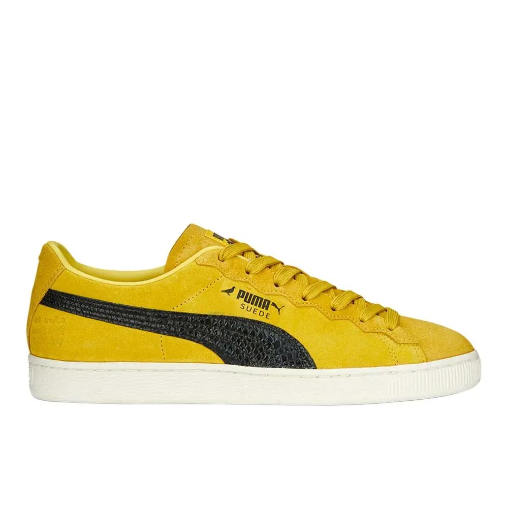 PUMA Mens X Staple Suede Lace Up Sneakers Shoes Casual - Yellow