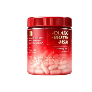 ZAREBLYSkin, Hair & Nails Beauty Complex – Ca AKG, MSM, Hyaluronic Acid & Biotin Supplement – Supports Radiant Skin, Promotes Shiny Hair & Strong Nails Women's Menstrual Health