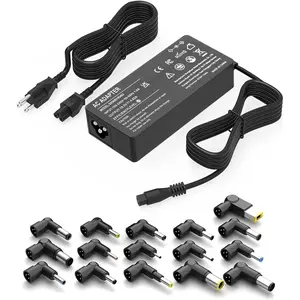 90W Universal AC Adapter Laptop Charger Replacement for Dell HP Acer Asus Lenovo IBM Toshiba Sony Fujitsu Gateway Notebook Ultrabook Chromebook Power Supply Cord with 16 Tips