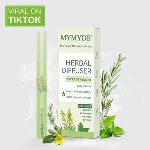TikTokShopBlackFriday MYMYDE Thyme and mint extracts for lung detoxification and oral air freshening, herbal diffusion pen relaxation stick Solution
