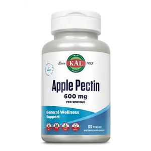Apple Pectin Vegcaps 600 mg - Natural Fiber Supplement for Digestion Support