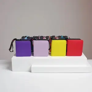 Multi-Color Small 1-Pocket Trading Card Holder, Tcg Storage, 40-Pocket Mini Card Album with 20 Detachable Sleeves, Suitable for Tcg Mtg Sports Cards