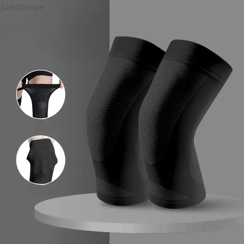 2 Pack Thin Breathable Knee Compression Sleeves, Lightweight Mesh Knee Braces, Flexible Joint Support Knee Guards for Men Women Running Basketball Cycling Summer Sports
