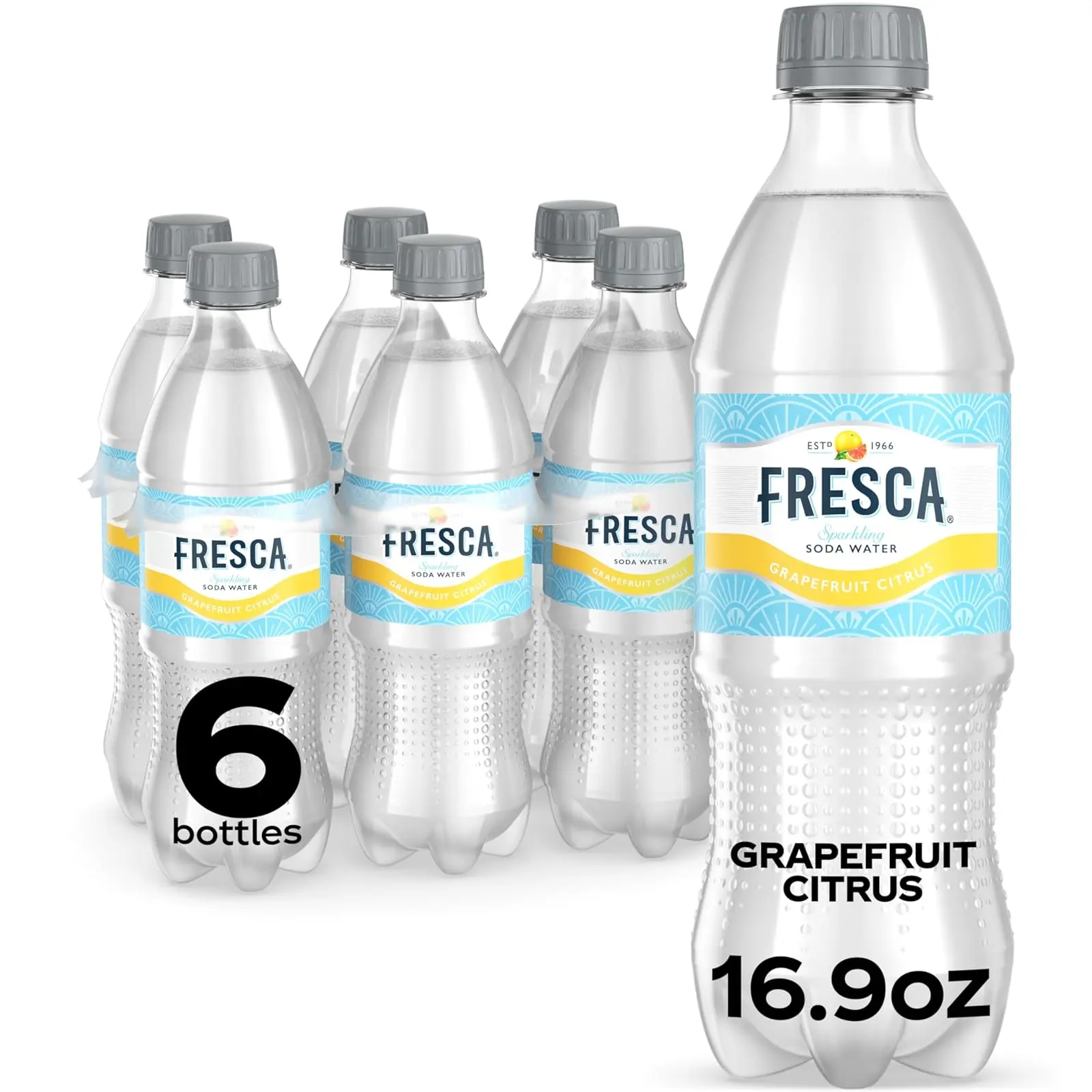 Fresca Citrus Soda Soft Drink, 16.9 fl oz Bottles, 6 Pack