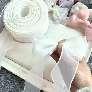 1 Roll, Organza, Rice Wave Edge Satin Ribbon - Solid Color Wedding Bouquet Decoration Ribbon, Suitable for Handmade Bouquets, Gift Wrapping, Party Arrangements, Gift Ribbon, Smooth Texture, Event Decoration, Fish Tail Ribbon, Wedding