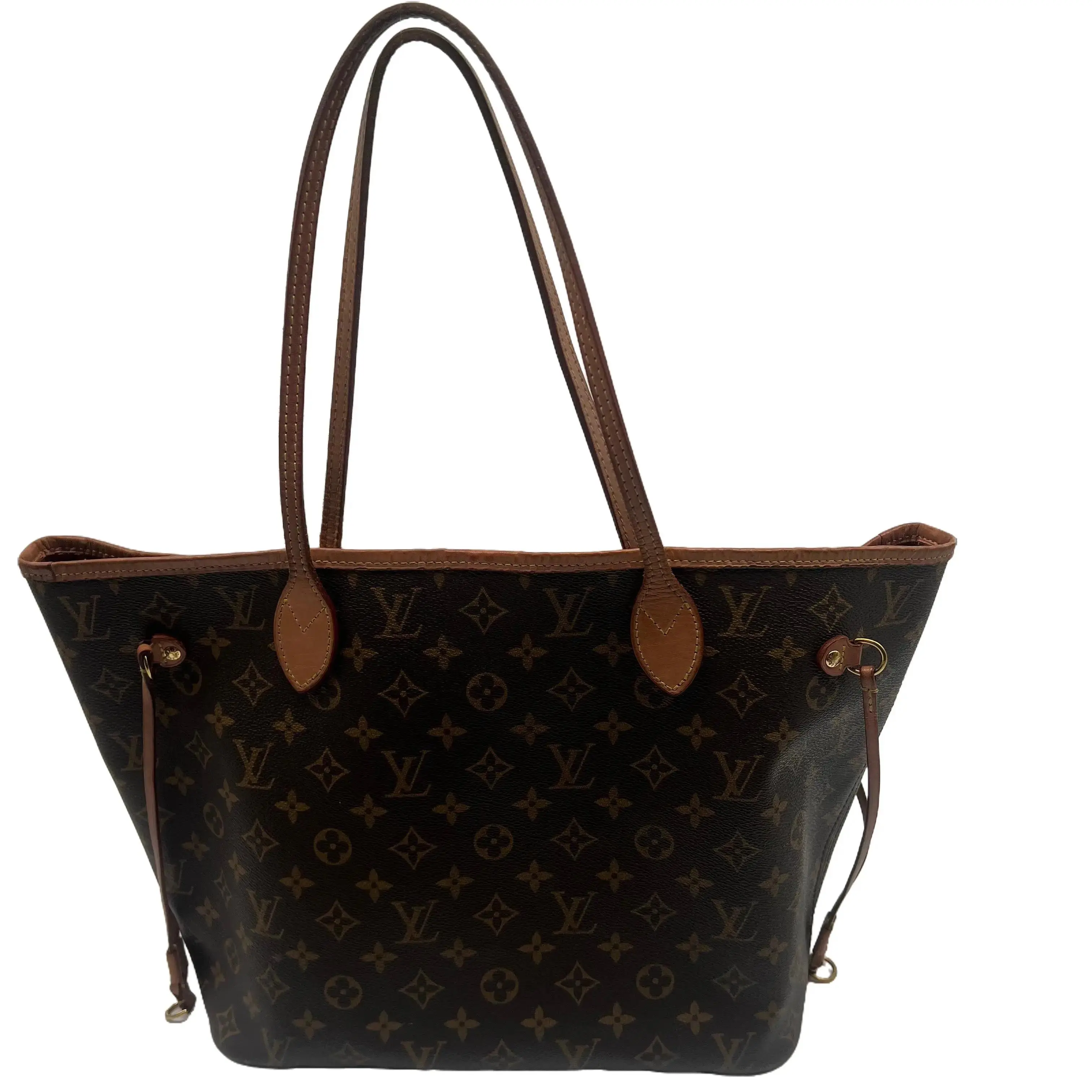 Pre-owned Louis Vuitton Coated Canvas Tote Bags Neverfull MM with Pochette