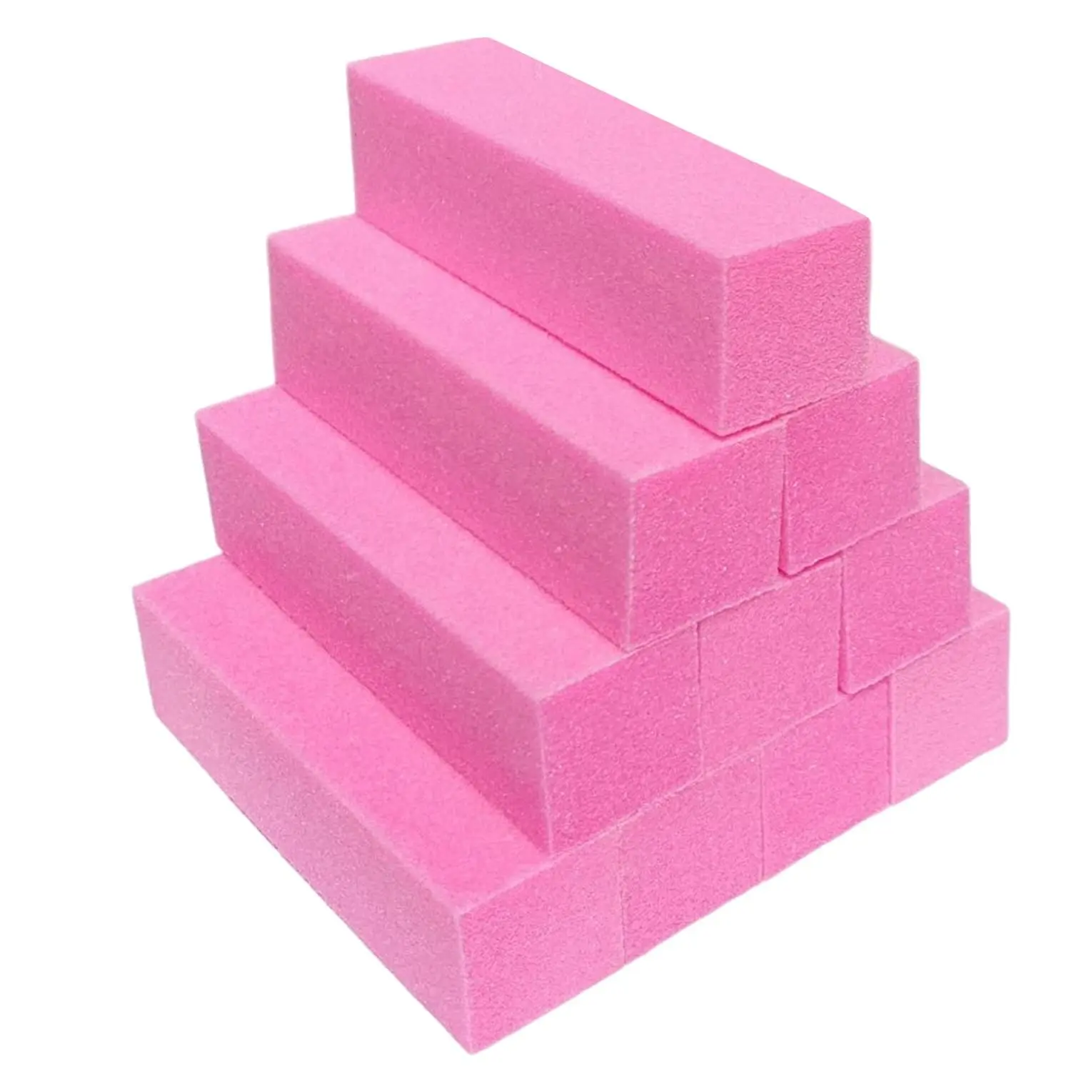 4 Sided Sanding Buffer Block for Gel Nails, 10pcs/set Fingernail Shine Buffing File Set, Professional Medium Grit Manicure Polisher Buffer Kit, Buffer Polishing Tools