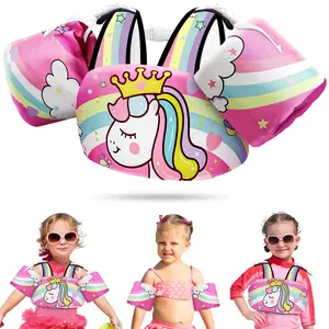[Summervibes]Vvinca Toddler Swim Vest for Kids, Puddle Jumper Floaties Jacket with Adjustable Crotch Strap and Shoulder Straps, Available for 1-3 Years 13-30 lbs & 2-6 Years 22-66 lbs, Ideal for Lake, Beach & Summer Pool Party