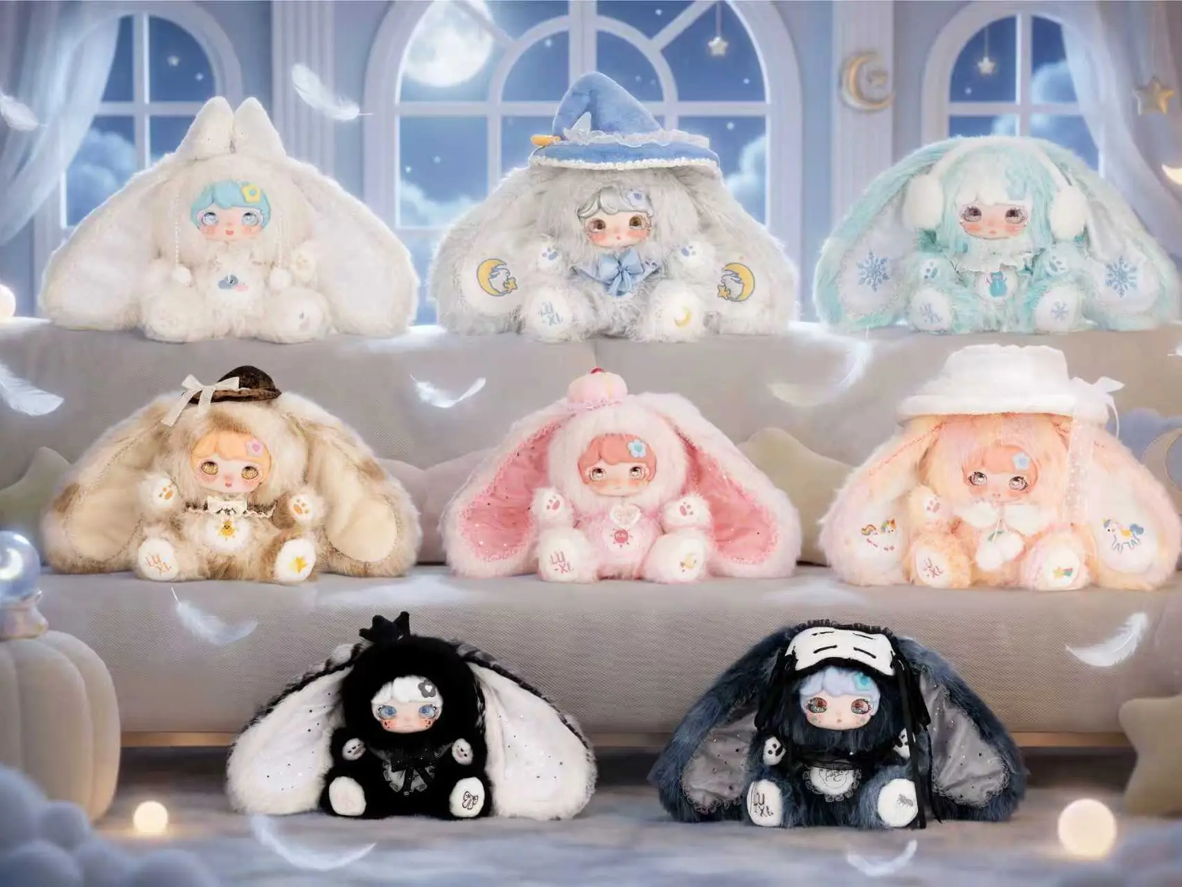 B16-LUXI Angle Bunny 2 Series Plush Blind Box 800%(Hidden Style Probability: 24:1:1)