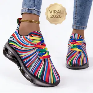 【QUAWUJIE】Men Women Walking Running Sneakers 2026 New Arrival Air Cushion Thick Bottom Breathable Non Slip For Outdoor Fitness Daily Wear