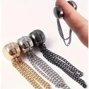 4pcs T-shirt Shortening Clothes with Adjustable Buckle,Hem Too Long Fixed Button, Magnetic Mother Buckle,Waist Button Safety Pin, Adjustable Buttons