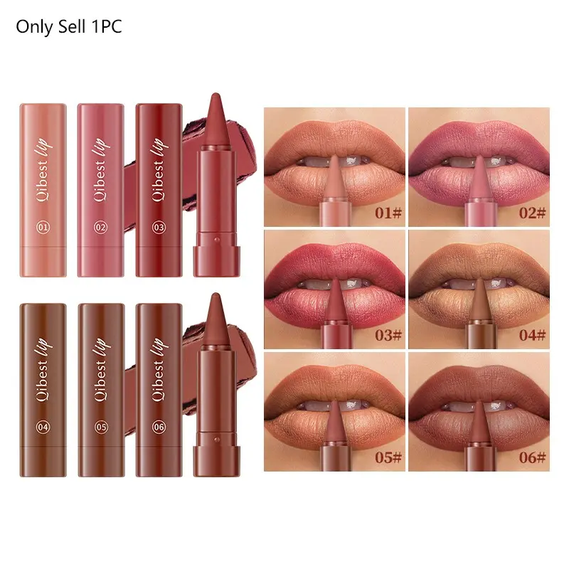 1PC creamy matte lip gloss, waterproof and long-lasting for 24 hours, silky smooth and matte, waterproof and sweat resistant, non stick to the cup, and non smudging lip gloss, Makeup, Soft Matte Lipstick