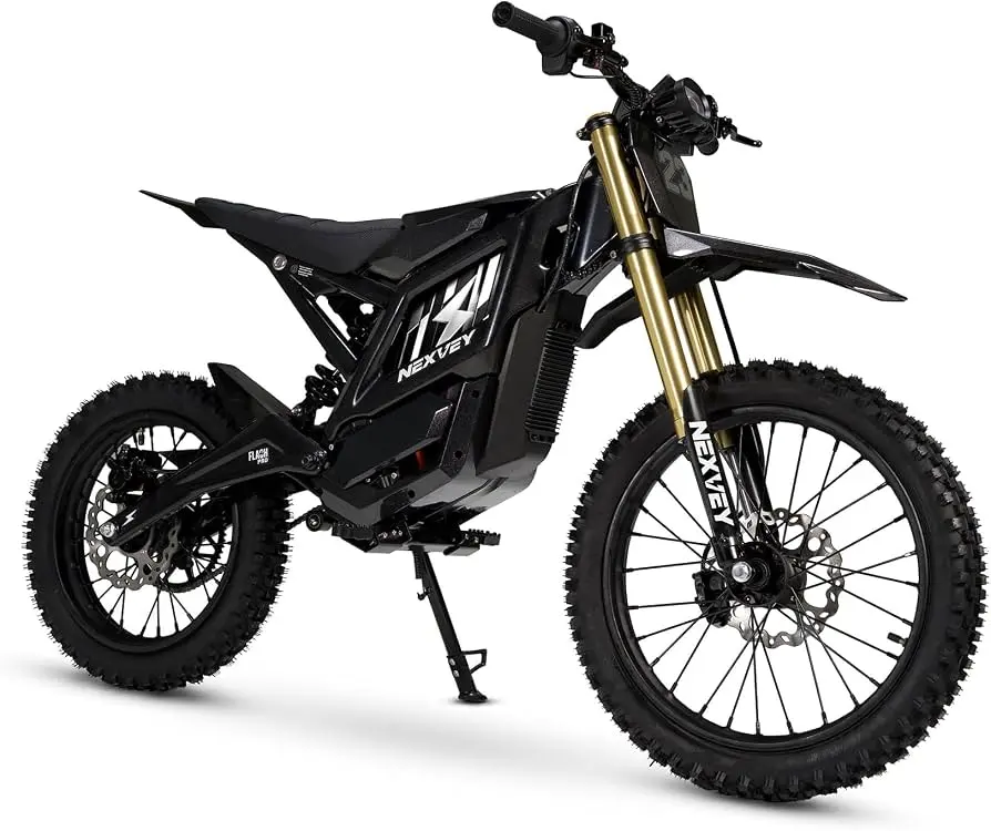 NEXVEY FLASH PRO Electric Bike for Adults, 8000W Peak Mid-Drive Electric with Wheelie Assist, 55 MPH 50 Miles 60V 27Ah, 17/14" Tires All-Terrain Off-Road E-Bike