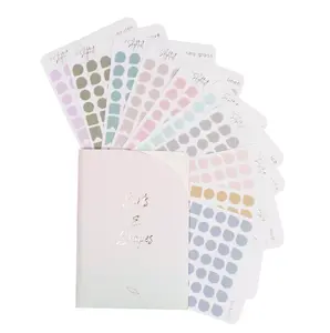 Aesthetic Transparent Planner Stickers with Gold Foil for Elegant Daily Organization and Stylish Planner Enhancement