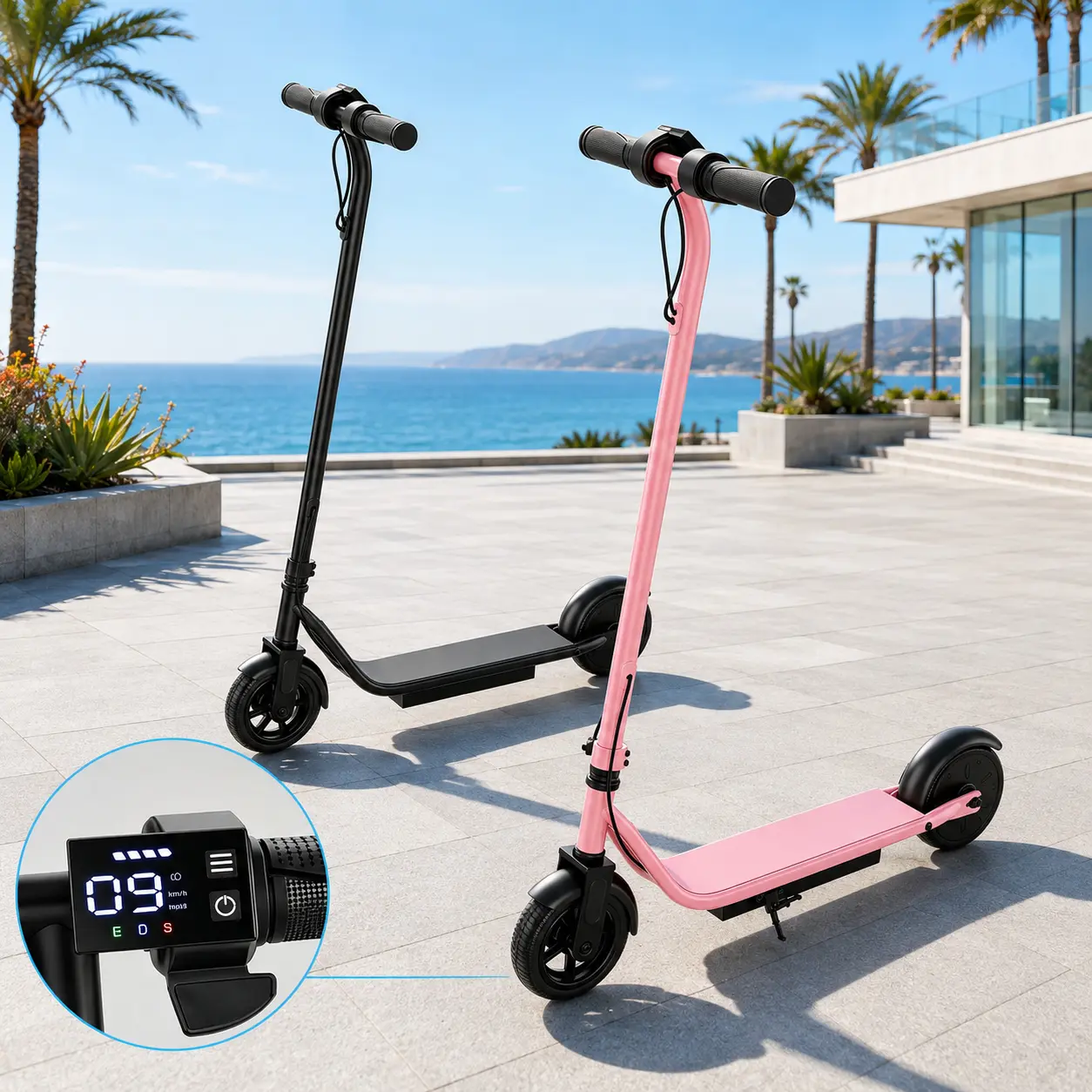 Kids Lightweight Foldable Electric Scooter, 250W Motor, 3 Speed Modes, 6.5-Inch Solid Tires, Sturdy Portable E-Scooter for Smooth Outdoor Riding