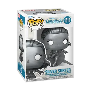 Funko POP Marvel: Fantastic Four - Silver Surfer w/ vRare Pop Protector Included