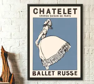 1911 Ballets Russes Le Spectre de la Rose - Classic Dance Poster - Russian ballet print Paris Poster Dance Print - Living Room Prints, Home Decor, Poster No Frame Gifts Ornaments
