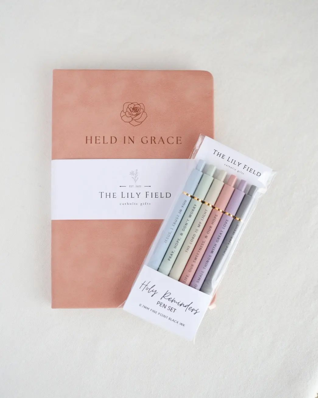 Catholic Gift Set for Women – Bible Verse Pen Set & Prayer Journal | Christian Bible Study Gift