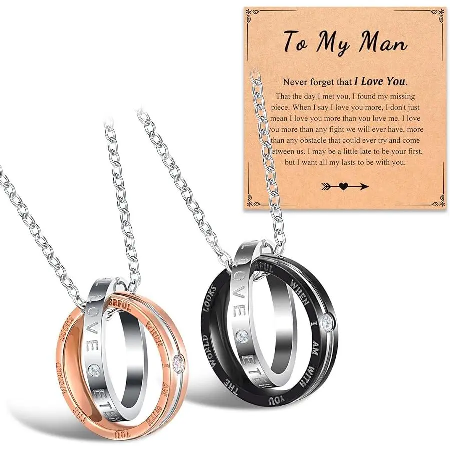 Matching Necklace for Couples/Boyfriend/Girlfriend/Husband/Wife, Valentine's Day Gifts for Him Her